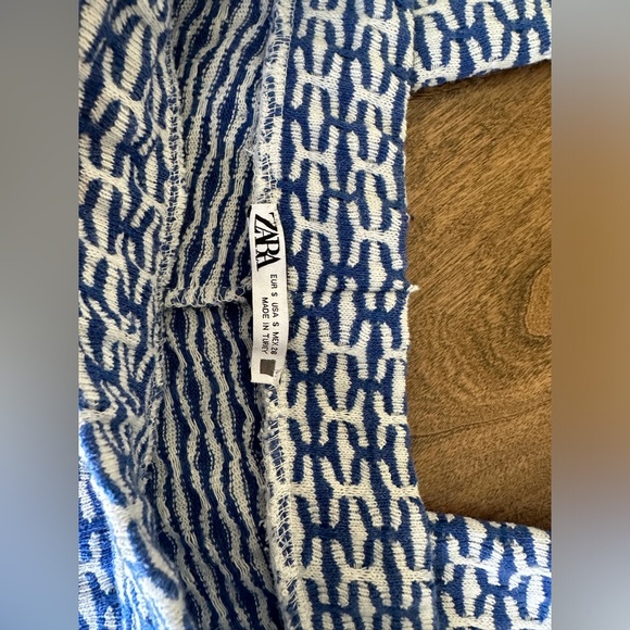 ZARA Retro Geometric Patterned Pants S - Picture 6 of 7